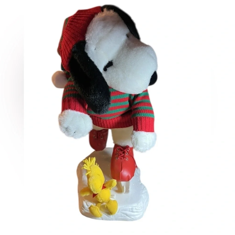 Vintage Snoopy Woodstock Peanuts Christmas 1997 Santa's Best Holiday Animation